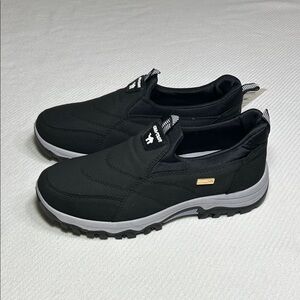 Black Slip-On Men's Shoes